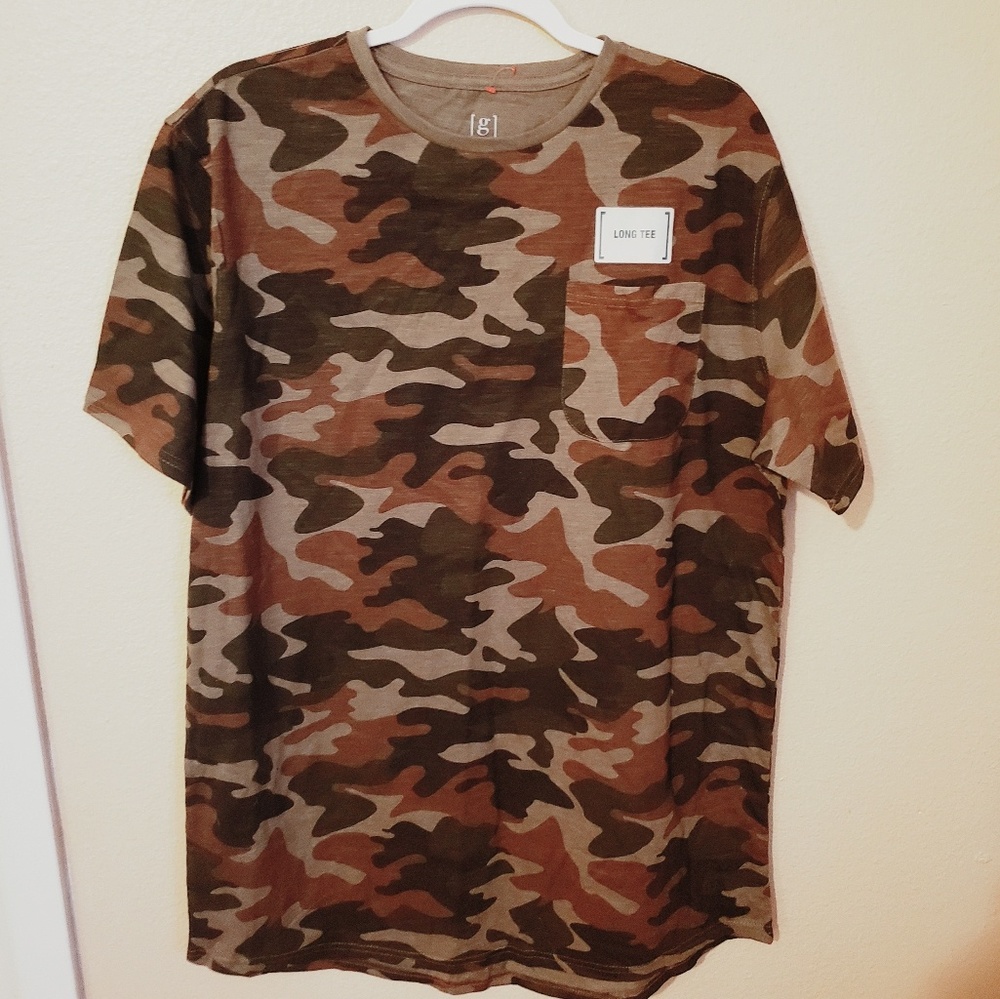 Camouflage Mens Large - Long Tee